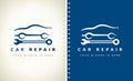 Auto repair logo. Car vector illustration. Royalty Free Stock Photo